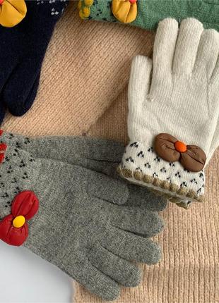 Теплі дитячі рукавички4 фото