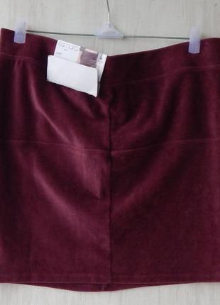 Вельветова жіноча спідниця esmara бордова