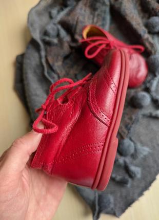 Ботинки детские размер 20 красные кожа испания2 фото