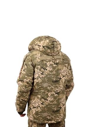 Зимова чоловіча тактична куртка (бушлат) в кольорі піксель3 фото