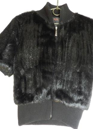 ✅ жилет еко хутро під нірку на змійці з двома кишенями пог 50 см пот в'їхав пов'язана гумка 40 см тягнеться на 55 см довжина 57 см , допускаю похибку