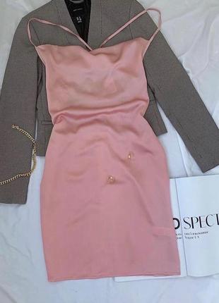 Нова сатинова сукня