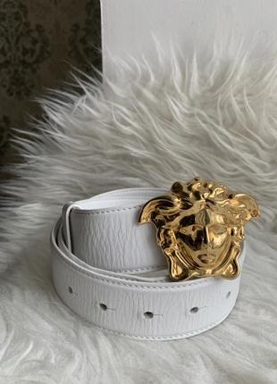 Шкіряний ремінь versace la medusa