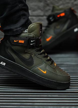 Зимові чоловічі кросівки nike air force, мужские зимние кроссовки найк