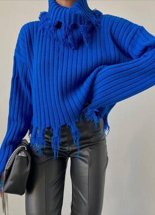 Жіночий стильний светер свитер гольф хомут женский стильный модный свитерок4 фото