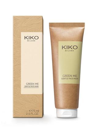 Kiko milano поживна маска для обличчя green me gentle face mask1 фото