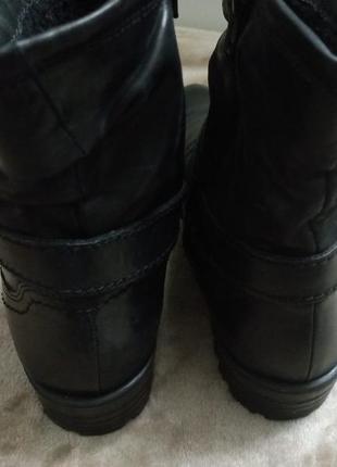 Сапоги ботинки фирменные  кожа жен.41р.clarks индии6 фото