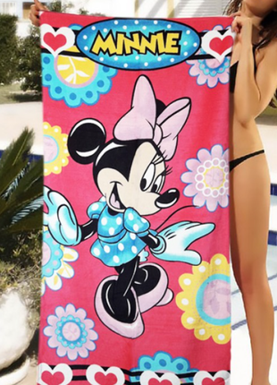 Дитячий пляжний рушник minnie mouse shamrock - №5347ма