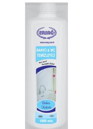 Чистячий засіб для ванної та туалету banyo з весняним ароматом 1000 мл. на основі мильних горіхів.