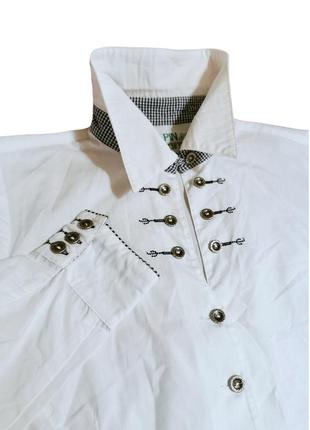 Рубашка alpin de luxe с вышивкой баварская офисная женская2 фото