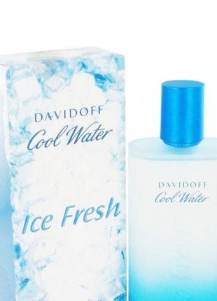 Чоловіча туалетна вода davidoff cool water ice fresh, 125ml
