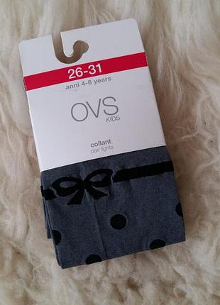Капроновые колготки ovs (италия) на 4-6 лет (размер 26-31)