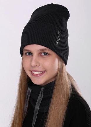 Підліткова зимова шапка на флісі від 7 років 54 56 581 фото