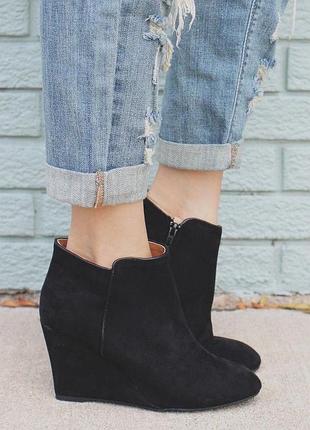 River island туфлі скала чорні легкі танкетка осінні весняні