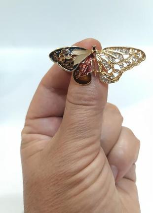 Брошь бабочка, насекомые1 фото