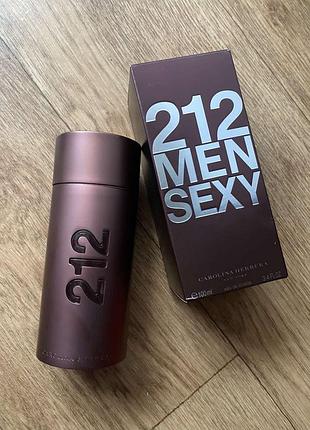 212 sexy men 100ml carolina herrera секси мен чоловічі парфуми стійкі духи мужские стойкие