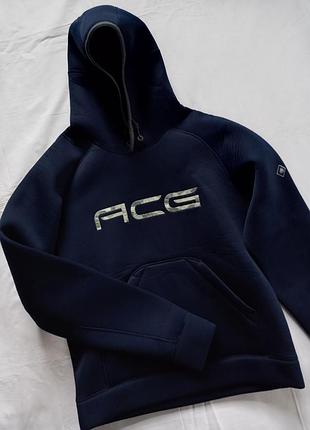 Винтажное худи nike acg spellout center logo scuba / ninja hoodie vintage (идеальное состояние) неопрен флис 2