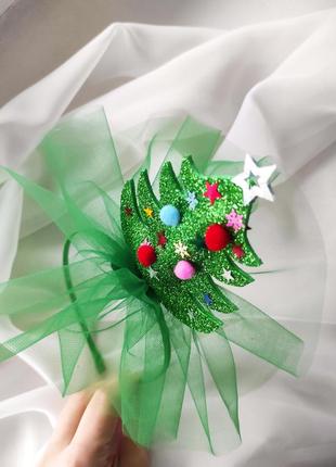 Костюм ялинка, новорічний костюм, обруч та спідниця ялинки5 фото