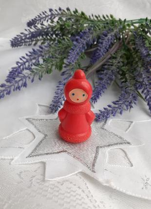 Снегурочка 🎄❄☃️ советская миниатюра колкий пластик новогодняя игрушка винтаж девочка