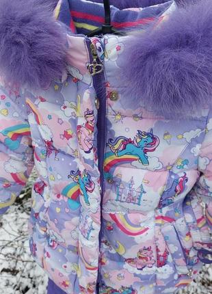 Комплект дитячий зимовий ( куртка/напівкомбінезон)4 фото