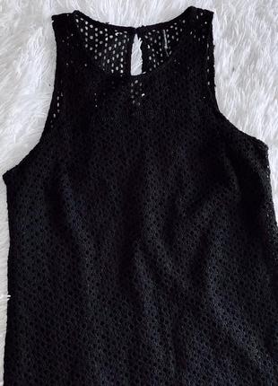 Чёрное кружевное платье stradivarius9 фото