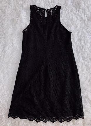 Чёрное кружевное платье stradivarius6 фото