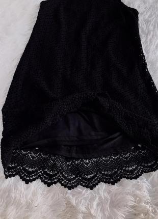 Чёрное кружевное платье stradivarius10 фото