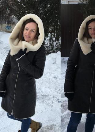 Продам кожаную дубленку