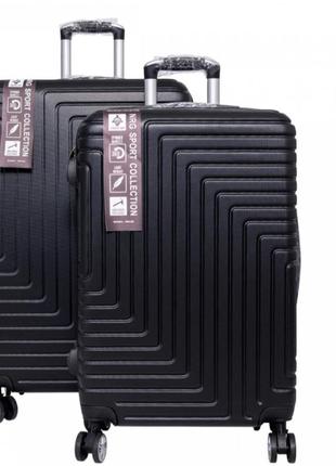 Дорожня валіза набір валіз 2 шт велика середня на кодовому замку дві валізи комплект різні кольори фіолетовий фуксія дорожный чемоданы набор2 фото