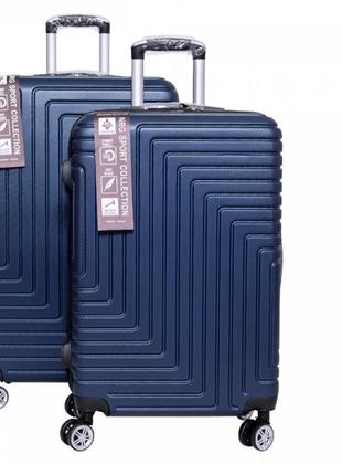 Дорожня валіза набір валіз 2 шт велика середня на кодовому замку дві валізи комплект різні кольори фіолетовий фуксія дорожный чемоданы набор4 фото