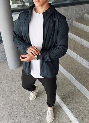 Чоловічий бомбер темно-синій💣💥