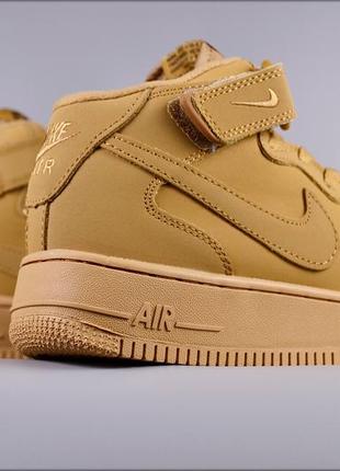 Зимние кроссовки nike air force 1 beige winter7 фото