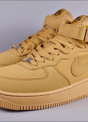 Зимние кроссовки nike air force 1 beige winter8 фото