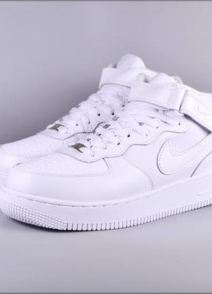 Зимние кроссовки nike air force 1 white winter7 фото