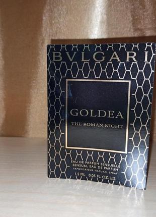 Bvlgari goldea the roman night булгари пробник парфюм духи туалетная вода