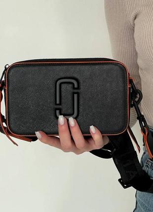 Сумка жіноча - marc jacobs  black/orange line