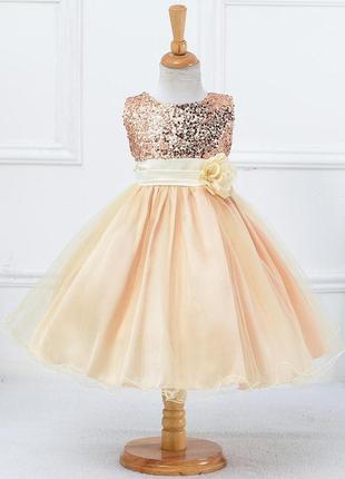 9 цветов размер 100-160 детское нарядное пышное платье для девочки с пайетками алиса1 фото
