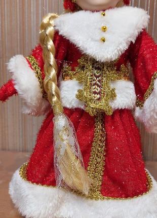 Декоративная кукла снегурочка на подставке, magic time, 39 см4 фото