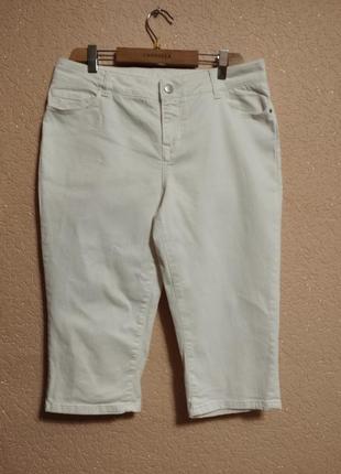 Бріджи,шорти білі джинсові жіночі,розмір 14 на 46-48розмір від cropped,турція