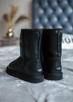 Мужские угги ugg кожаные средней высоты2 фото