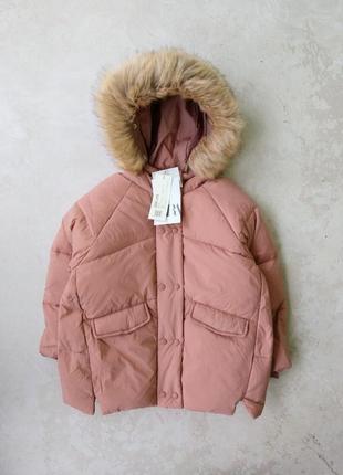 Куртка пуховик курточка для дівчинки зара zara 104 1101 фото