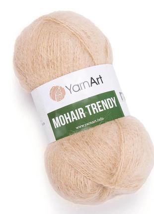 Пряжа yarnart mohair trendy 134 мохер ярнарт