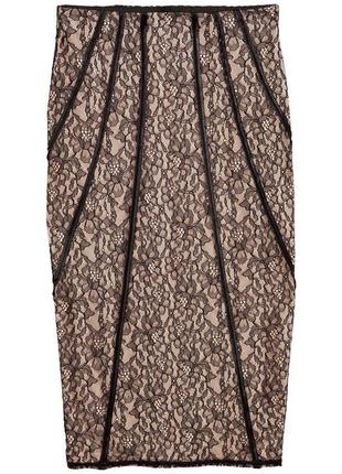 Шикарная кружевная юбка карандаш от h&m2 фото