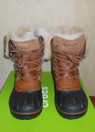 Зимние ботинки crocs р. 5us-22,7см. оригинал4 фото