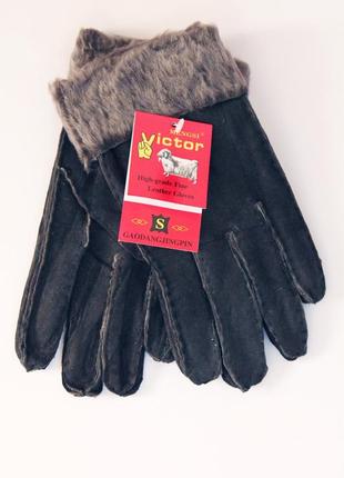Жіночі рукавички чорні1 фото