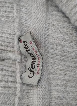 Очень теплый шерстяной свитер кофта джампер с паетками 10-12 р3 фото