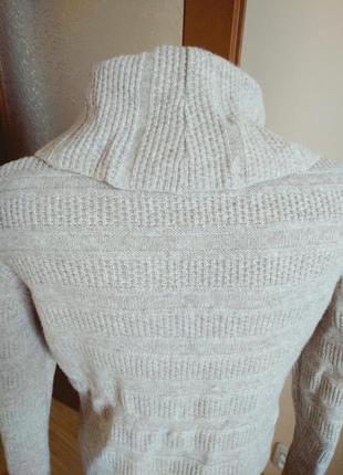 Очень теплый шерстяной свитер кофта джампер с паетками 10-12 р5 фото