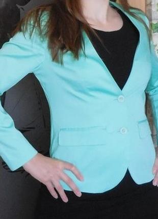 Блейзер колір аква