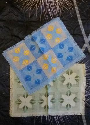 Серветка вишита ручна робота. набір серветок під тарілки