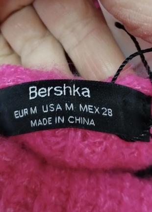 Розовый свитер с горлом от bershka2 фото